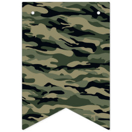 Green Camouflage. Camouflage Wimpelkette
