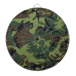 Green Camouflage Dart Board Dartscheibe