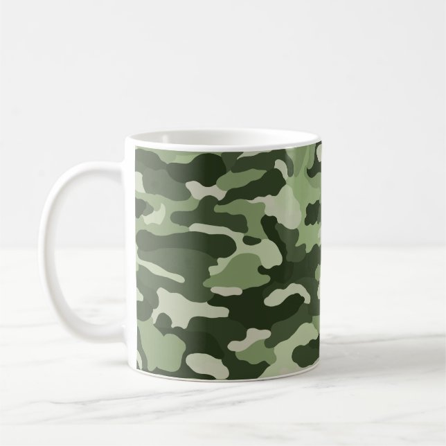 Green Camouflage Kaffeetasse (Links)