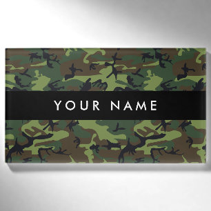 Green Camouflage Muster, Ihr Name, Personalisieren Namenschild