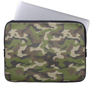 Green Camouflage Muster Laptopschutzhülle