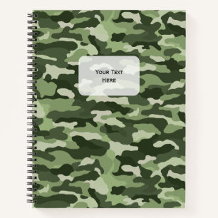 Green Camouflage Notizbuch