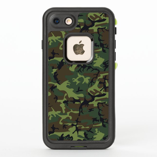 Green Camouflage Pattern, militärisches Muster, Ar (Rückseite)
