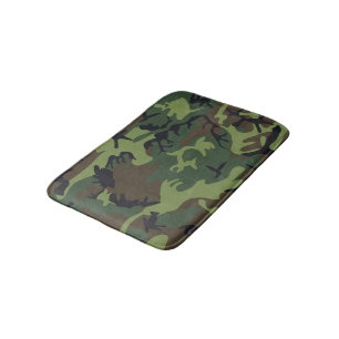 Green Camouflage Pattern, militärisches Muster, Ar Badematte