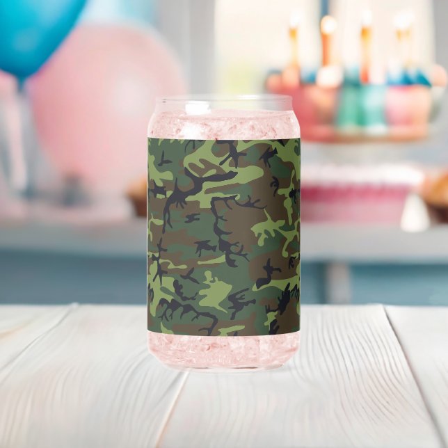 Green Camouflage Pattern, militärisches Muster, Ar Dosenglas (Insitu (Baby Party))