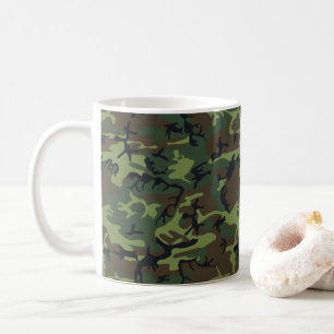 Green Camouflage Pattern, militärisches Muster, Ar Kaffeetasse