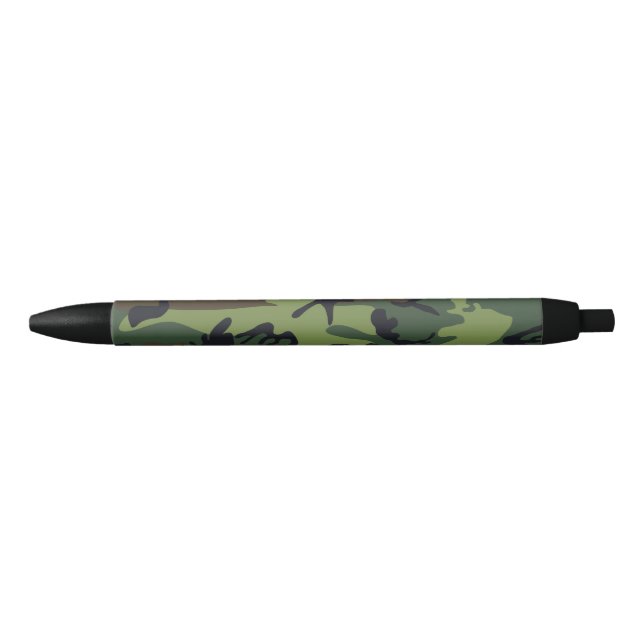 Green Camouflage Pattern, militärisches Muster, Ar Kugelschreiber (Vorderseite)