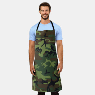 Green Camouflage Pattern, militärisches Muster, Ar Schürze
