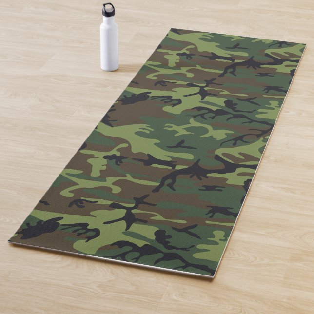 Green Camouflage Pattern, militärisches Muster, Ar Yogamatte (Beispiel)