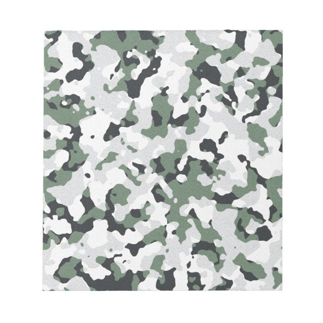 Green camouflage pattern notizblock (Vorderseite)