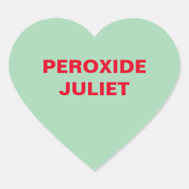 Green Candy Herz Herz-Aufkleber