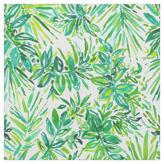 GREEN CANOPY Tropischer Dschungel Blätter Muster Stoff (Muster)