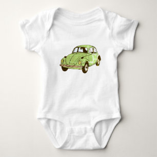 Green Car Zeichne Jersey Bodysuit Baby Strampler