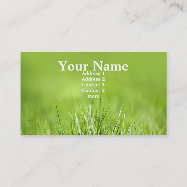 Green Card Visitenkarte (Vorderseite)