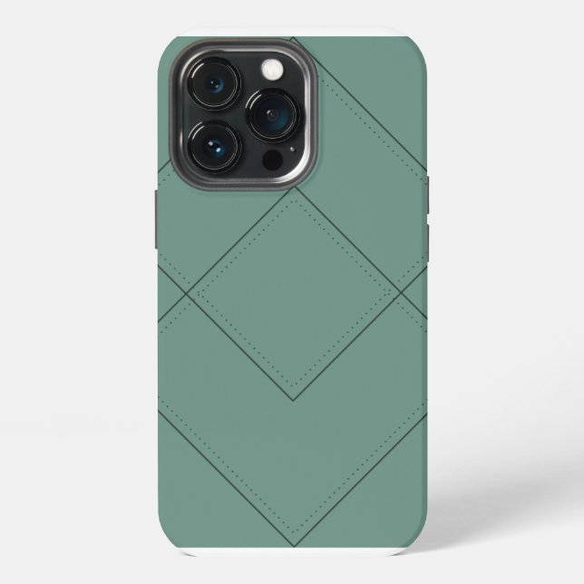 Green Case mit geometrischem Design iPhone 13 Pro Hülle (Hinten)