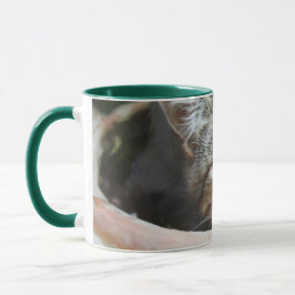 Green Cat Eyes Tasse