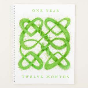 GREEN CELTIC KNOT 8.5x11 Planer / Kalender
