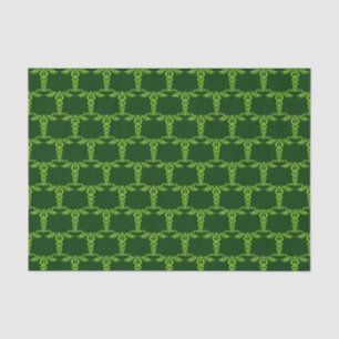 Green Celtic Knot Caduceus Seidenpapier