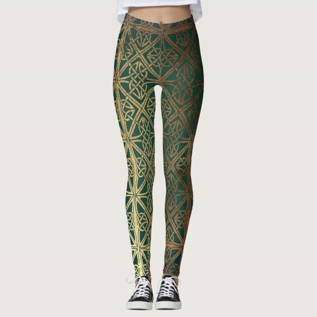 Green Celtic Leggings (Vorderseite)