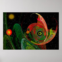 Green Chameleon Fraktal Art