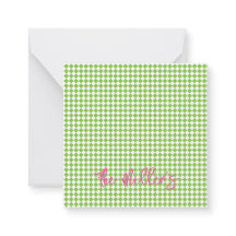 Green Checkerboard Pink NAME Chic Preppy Fun