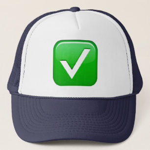 Green Checkmark in Box - Emoji Truckerkappe