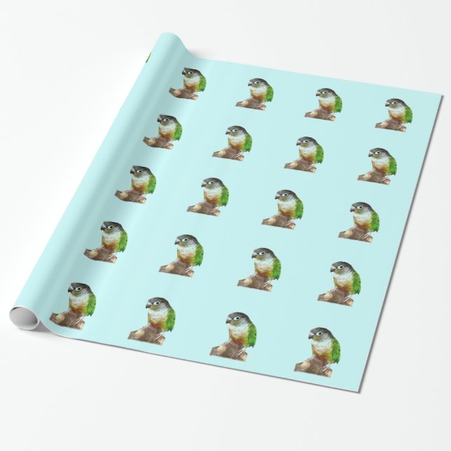 Green Cheek Conture Geschenkpapier (Ungerollt)