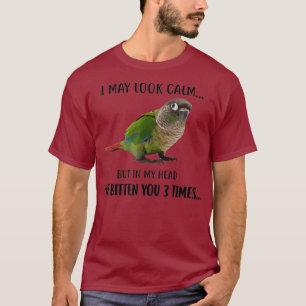 Green Cheek Conure Apparell Ich mag Calm Bird auss T-Shirt