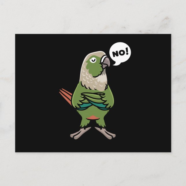 Green Cheek Conure Green Cheeked Parakeet Postkarte (Vorderseite)