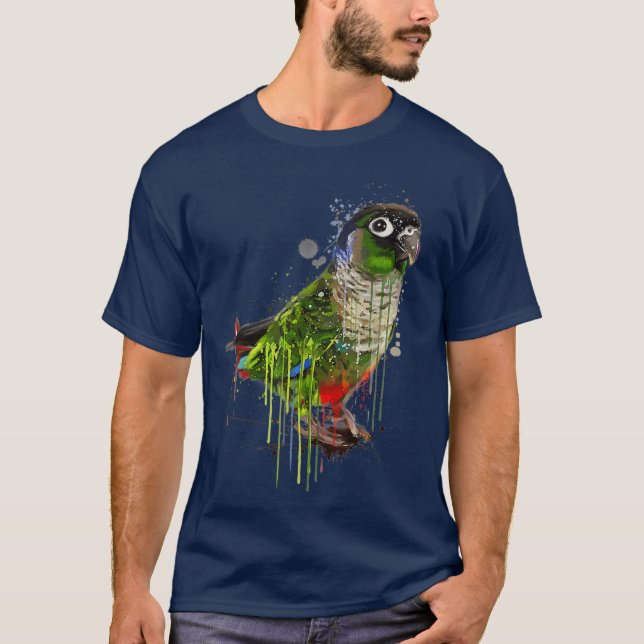 Green Cheek Conure Shirt Niedlich Conture Parrot (Vorderseite)