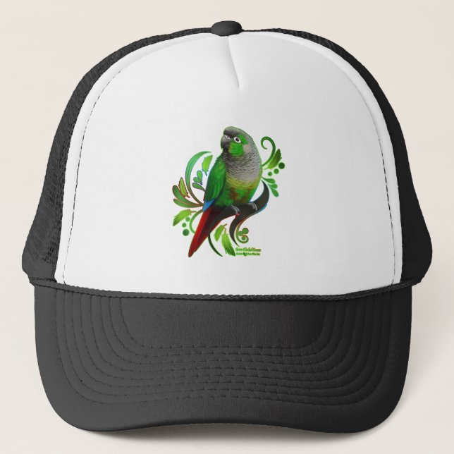 Green Cheeked Conure Truckerkappe (Vorderseite)