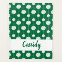 Green Cheerleader Pom Pom Muster