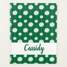 Green Cheerleader Pom Pom Muster Planer