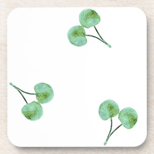 Green Cherry Muster Untersetzer