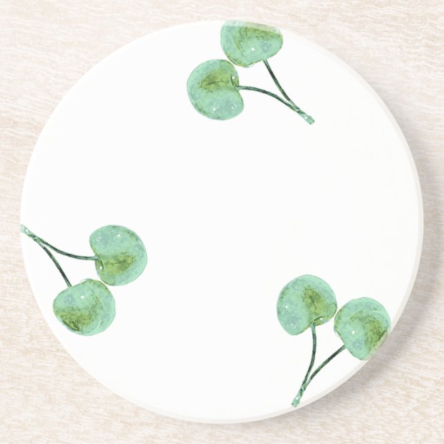 Green Cherry Muster Untersetzer (Vorne)