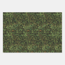 Green Chili Pepper Pattern Geschenkpapier Set