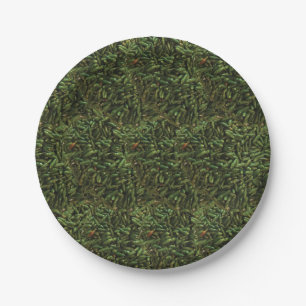 Green Chili Pepper Pattern Party Pappteller