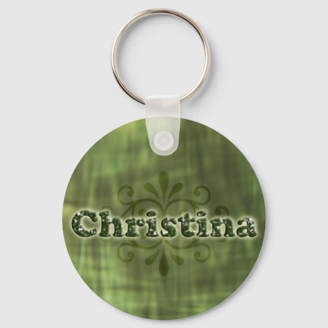 Green Christina Schlüsselanhänger (Vorderseite)