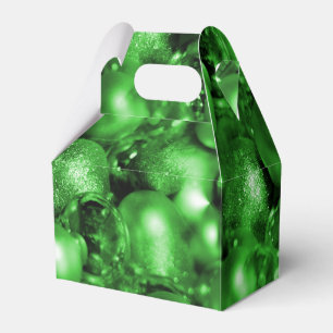Green Christmas Baubles Geschenkschachtel