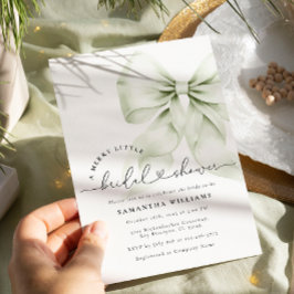 Green Christmas Bridal Dusche Einladung