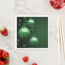Green Christmas Design Serviette