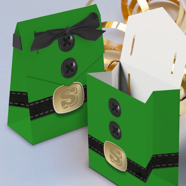 Green Christmas Elf Anzug Santa Gastgeschenk Box Geschenkschachtel (Von Creator hochgeladen)