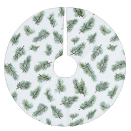 Green Christmas Pine Tree Polyester Weihnachtsbaumdecke