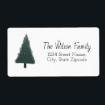 Green Christmas Pine Tree Rücksendeadresse Label<br><div class="desc">Green Christmas Pine Tree Rücksendeadresse Label</div>