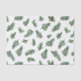 Green Christmas Pine Tree Seidenpapier