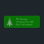 Green Christmas Tree Return Address Label<br><div class="desc">Ein digitales Design aus der Fantasy Art of Molly Harrison (www.mollyharrisonart.com). Bitte besuchen Sie meine Website für mehr Informationen über mich und meine Kunst. Ich kann auch auf Facebook, Myspace und eBay gefunden werden (alle meine Originale werden nach Fertigstellung auf eBay versteigert!). Danke, dass du gesucht hast! Alle Inhalte ©...</div>