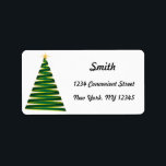 Green Christmas Tree Return Address Label Adressaufkleber<br><div class="desc">Green Christmas Tree Return Address Label</div>