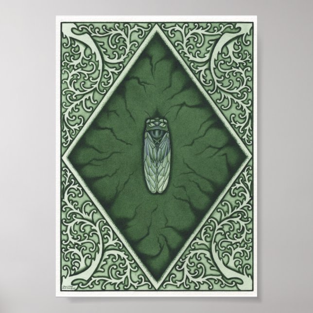 Green Cicada Poster (Vorne)
