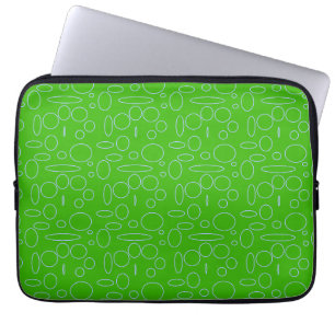 Green Circles Loops Laptopschutzhülle