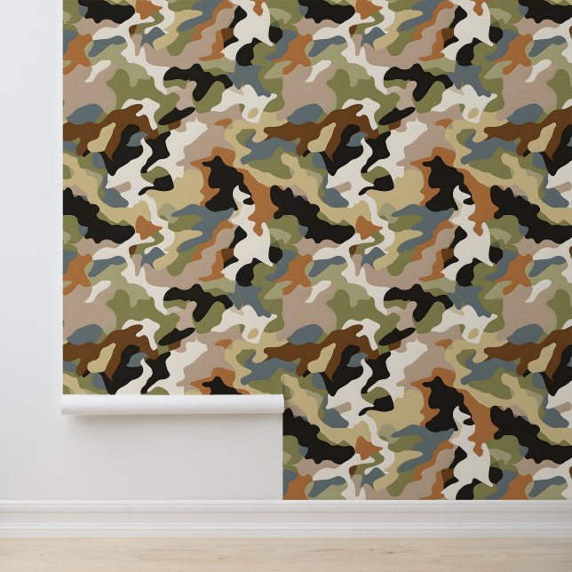 Green Classic Camouflage Tapete (Anwendung)